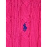 Cotton sweater with embroidered logo on the front