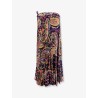 Multicolor viscose skirt