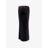 Shiny microfiber skirt with satin effect