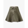 Quilted nylon skirt