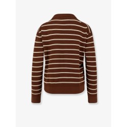 Striped cotton polo shirt