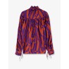 Catya cotton shirt with Crushed Stripe print