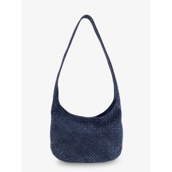 Veneto suede crossbody bag with Intrecciato motif