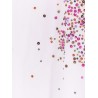 Casia cotton shirt with multicolored sequin detail