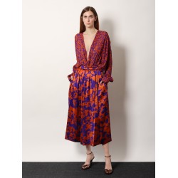 Camiel cotton shirt with multicolor print