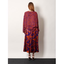 Camiel cotton shirt with multicolor print