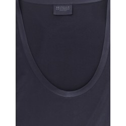 Stretch silk tank top