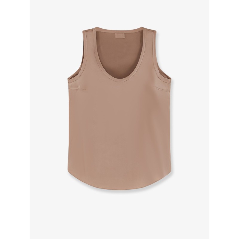 Stretch silk tank top