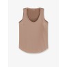 Stretch silk tank top