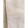 Viscose and linen bermuda shorts