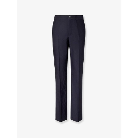 Trousers Wool Tonal Stitching