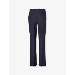 Trousers Wool Tonal Stitching