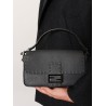 Baguette leather shoulder bag with Selleria stitchings