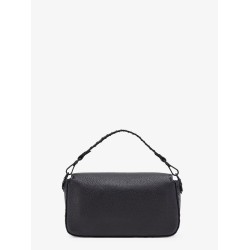 Baguette leather shoulder bag with Selleria stitchings