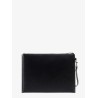 Leather clutch with Monogram detail