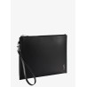 Leather clutch with Monogram detail