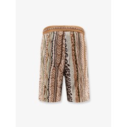 Cotton blend bermuda shorts