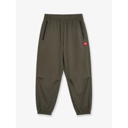 Nylon trousers with patch logo on the side