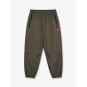 Nylon trousers with patch logo on the side