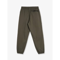 Nylon trousers with patch logo on the side