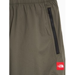 Nylon trousers with patch logo on the side