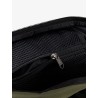 Nylon shoulder bag with logo label on the bottom