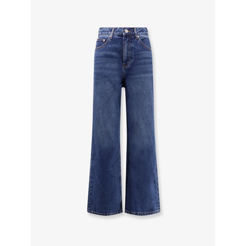 Blue denim jeans