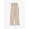 Cotton blend trousers with checked pattern