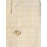 Cotton blend trousers with checked pattern