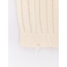 Destroyed effect cotton vest