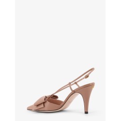 Bowow leather decolleté slingback