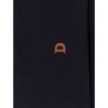 Cotton polo shirt with Logo patch