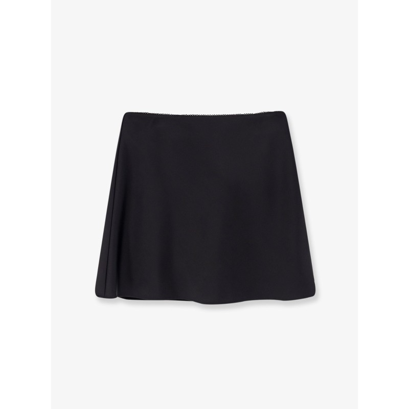 Satin skirt with shorts