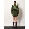 Green heart tapestry embroidered lenzing™ ecovero™ euroflax™ shorts
