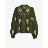 Embroidered puff sleeve lenzing™ ecovero™ euroflax™ shirt
