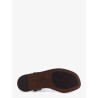 Suede sandals with Monili details