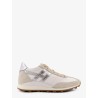 Nylon and suede sneakers