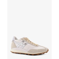 Nylon and suede sneakers