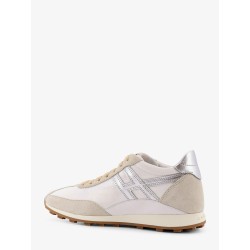 Nylon and suede sneakers