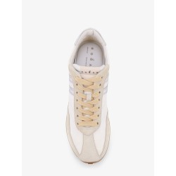 Nylon and suede sneakers