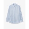 Silk shirt with striped pattern