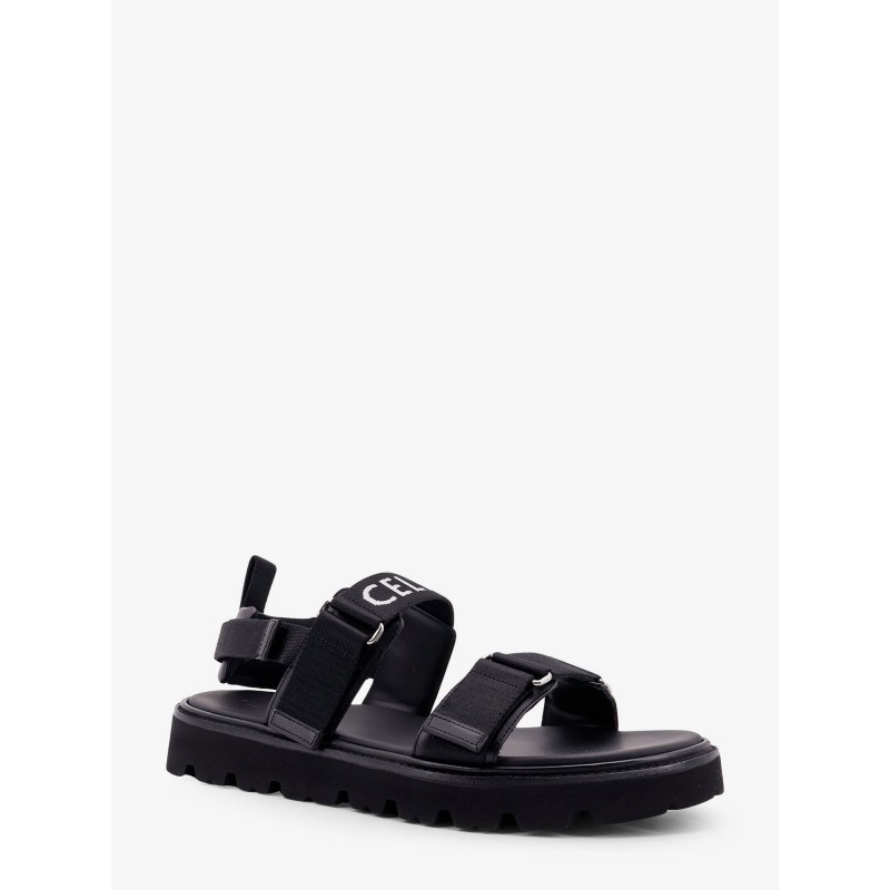 Sandali in tela jacquard Celine