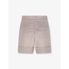 Virgin wool, mohair and wool blend bermuda shorts