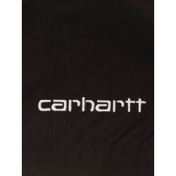 Nylon swim trunk with embroidered logo
