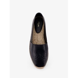 Leather espadrilles with Triomphe detail