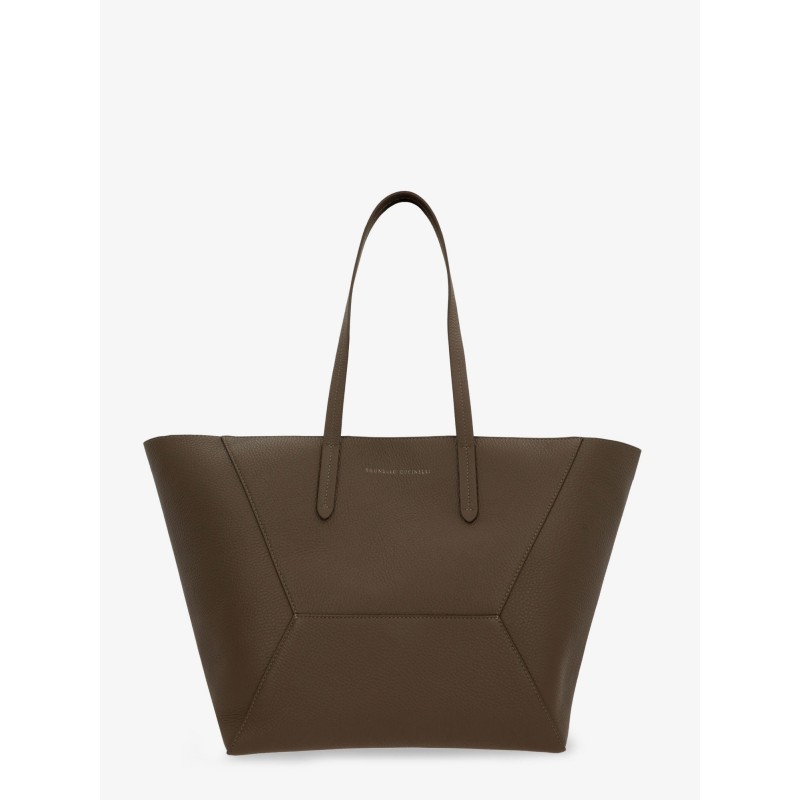 BC Duo hammered leather shoulder bag