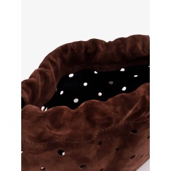 Romy suede shoulder bag
