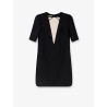 Virgin wool and silk mini dress
