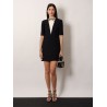 Virgin wool and silk mini dress