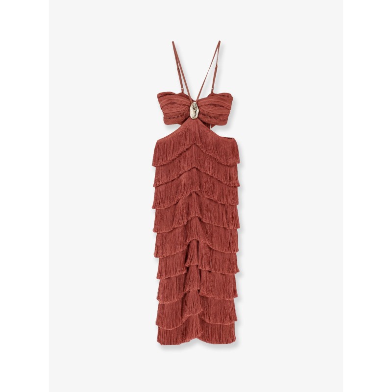 Amethyst fringed dress